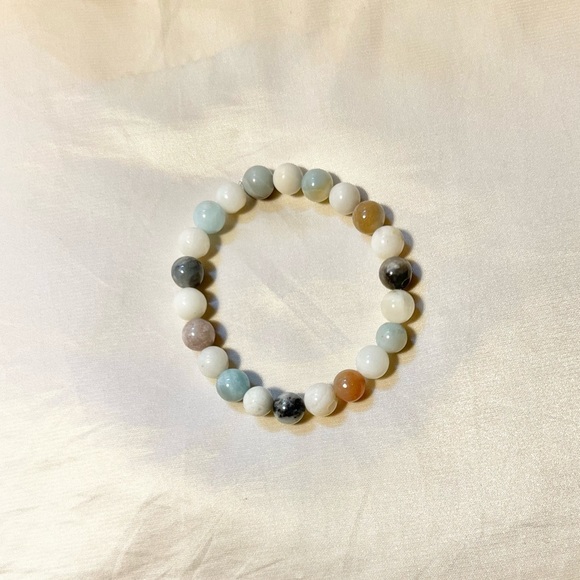 New: 8mm Handmade Rainbow Aventurine Natural Crystal Bead Bracelet - Picture 1 of 2